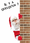 Père Noël : Qui se cache derrière le mur ?